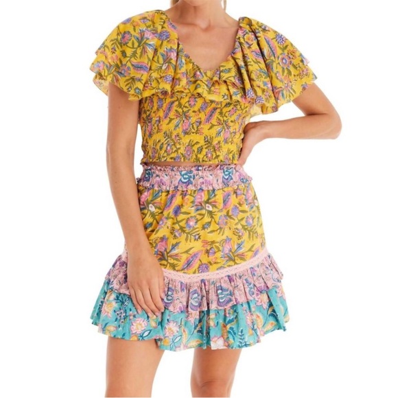 ALLISON NEW YORK Dresses & Skirts - ALLISON NEW YORK sasha mini skirt in floral mix